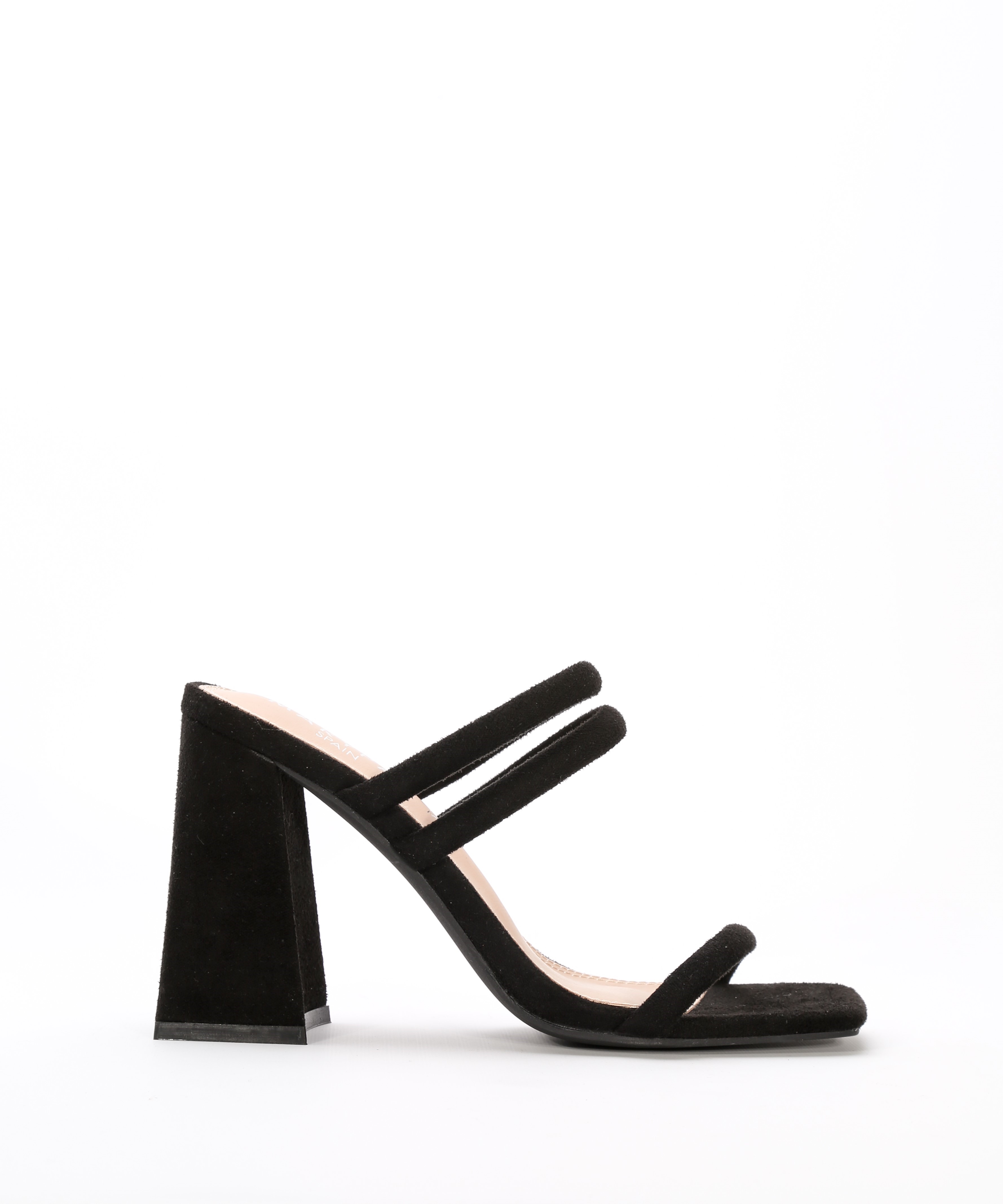 Sandalias tacón tiras tubulares